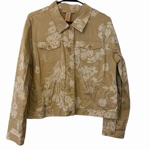 Telluride Clothing Company Women's Jacket Large Floral Button Up Lightweight